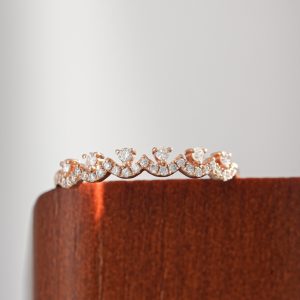 Women’s Ring Natural Custom Diamond Rose Gold 18k (2)
