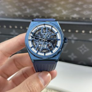 Zenith Defy Classic Replica Watches Skeleton Blue Dial LF Factory 41mm (10)