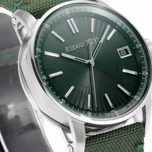 Audemars Piguet 15210ST Best Replica Watches Green Color 41mm (1)