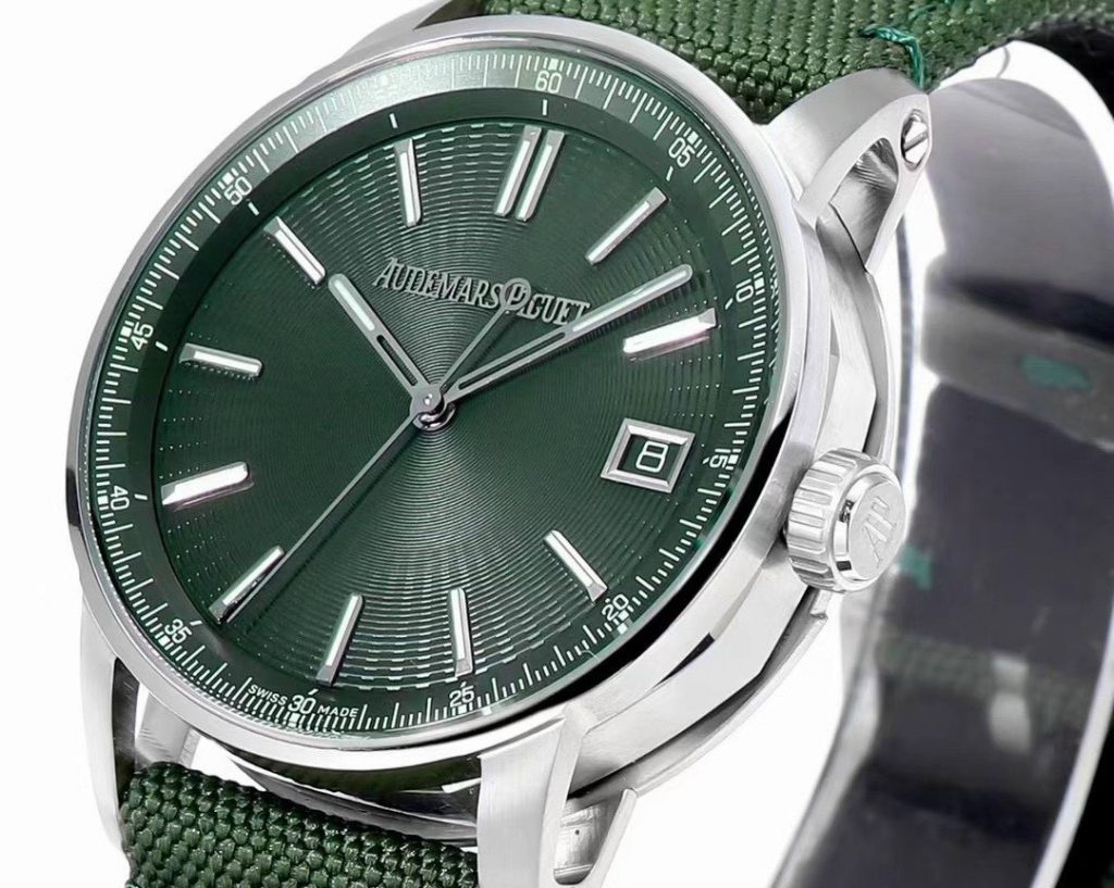 Audemars Piguet 15210ST Best Replica Watches Green Color 41mm (3)