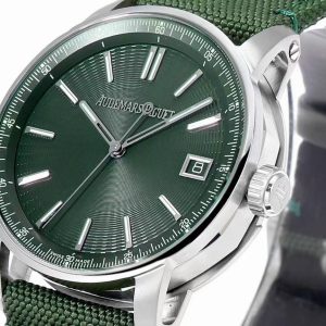 Audemars Piguet 15210ST Best Replica Watches Green Color 41mm (3)