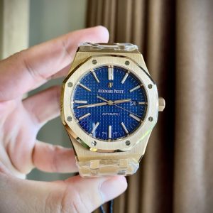 Audemars Piguet Royal Oak 15400OR Replica Watch Blue Dial APS Factory (1)
