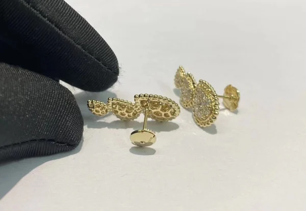 Boucheron Serpent Bohème Earrings Custom Diamond 18K Gold (2)