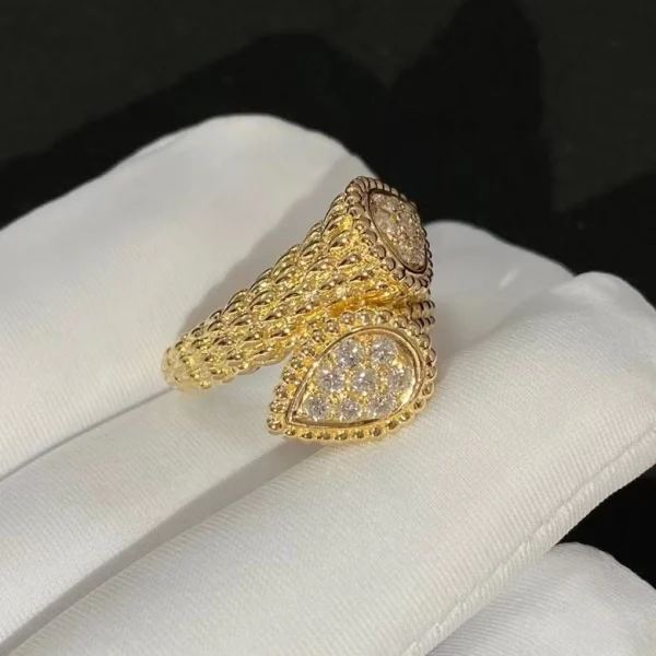 Boucheron Serpent Boheme Rings Custom Full Diamond 18K Gold (2)