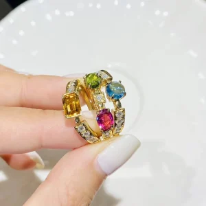 Bvlgari Allegra Precious Stone Womens Rings Custom Gold 18K (2)