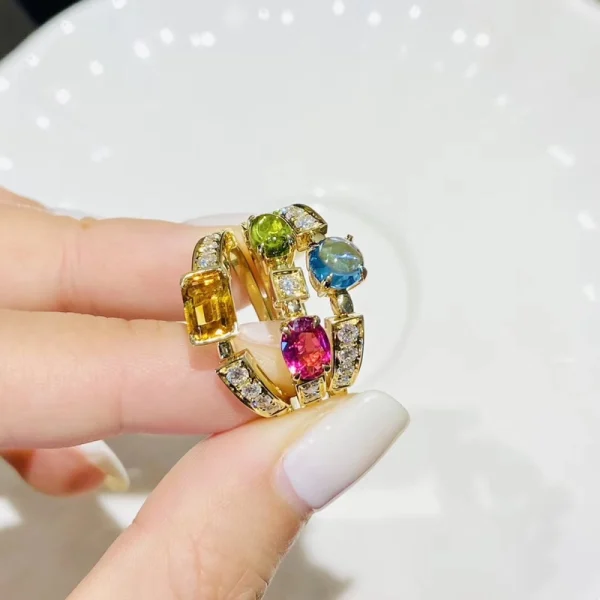 Bvlgari Allegra Precious Stone Womens Rings Custom Gold 18K (2)