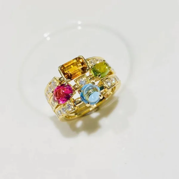 Bvlgari Allegra Precious Stone Womens Rings Custom Gold 18K (2)