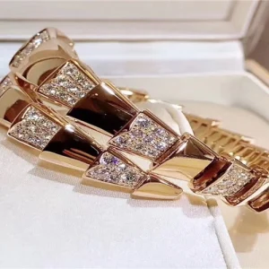 Bvlgari Sepremti Womens Bracelet Diamond Rose Gold 18K Custom (2)