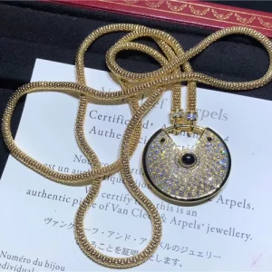 Cartier Amulette Womens Necklaces Custom Diamond 18K Gold (2)