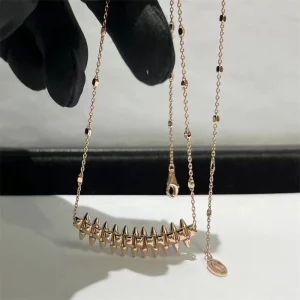 Cartier De Clash Womens Necklace 18K Rose Gold Custom (2)