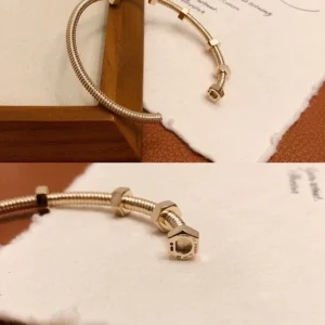 Cartier De Ecrou Bracelet Custom Gold 18K (2)