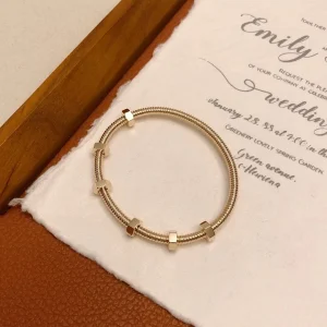 Cartier De Ecrou Bracelet Custom Gold 18K (2)