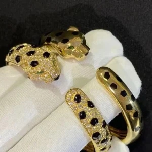 Cartier De Panthère Bracelet Diamonds Custom Gold 18K (2)