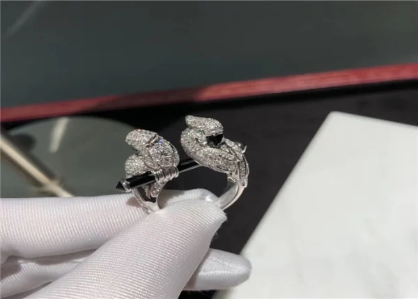 Cartier Les Oiseaux Libérés Parrot Rings Custom Diamond 18K White Gold (2)