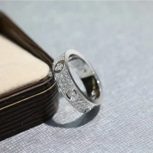 Cartier Love Rings Custom Diamond Gold 18K (2)