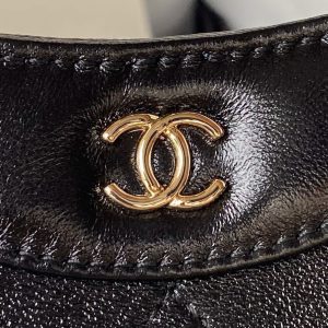 Chanel 31 Nano Mini Womens Replica Bags Calfskin Black Size 21x17cm (2)