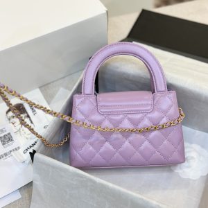 Chanel Kelly Lilac Small Lambskin Purple Replica Bags Size 19x13x7cm (2)