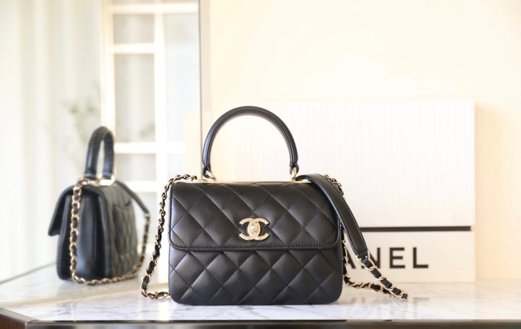 Chanel Trendy Mini Womens Replica Bags Black Size 20x15x8cm (2)