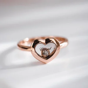 Chopard Happy Hearts Rings Custom Diamond 18K Rose Gold (2)