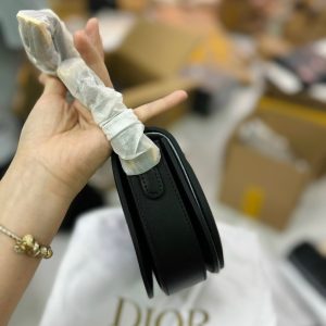 Dior CD Signature Strap Black Replica Bags Size 21x6x12cm (2)