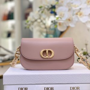 Dior Small 30 Montaigne Avenue Replica Bags Pink Calfskin Size 18x10x4 (2)
