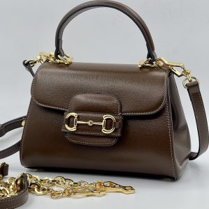 Gucci Horsebit 1955 Mini Replica Bags Brown Size 10 (2)