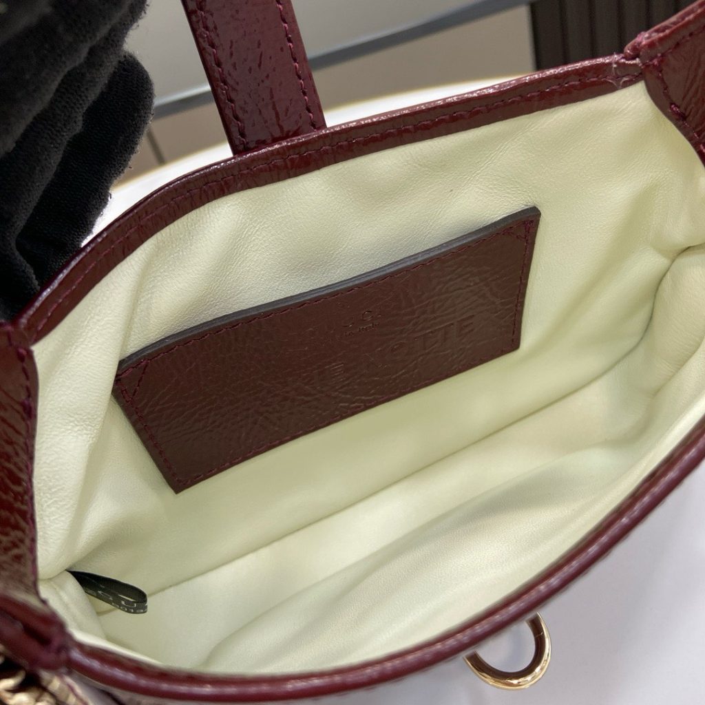Gucci Jackie Notte Mini Womens Replica Bags Plum Red Size 19.5x18x3 (1)