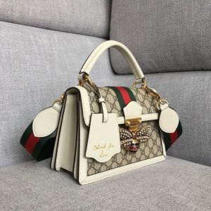 Gucci Queen Margaret Top GG Coated Canvas Small Replica Bags Size 25cm (2)