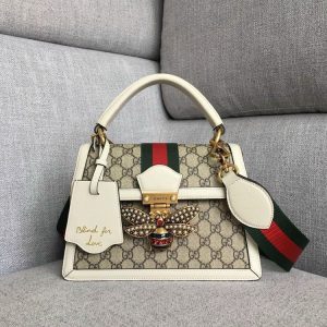 Gucci Queen Margaret Top GG Coated Canvas Small Replica Bags Size 25cm (2)