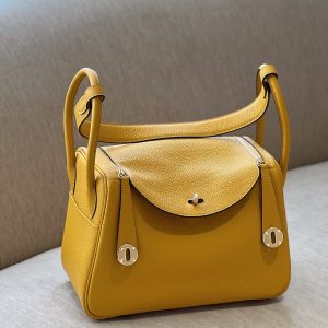 Hermes Lindy Womens Replica Bags Yellow Size 26cm (2)
