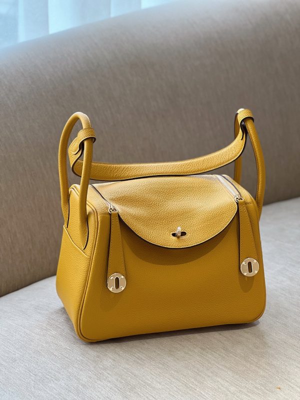Hermes Lindy Womens Replica Bags Yellow Size 26cm (2)