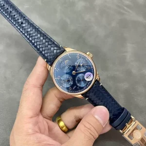 IWC Portugieser IW503312 Blue Dial Replica Watch APS Factory 42mm (9)