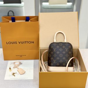 Louis Vuitton Alma Monogram Replica Backpack Brown Size 15x20x10cm (2)