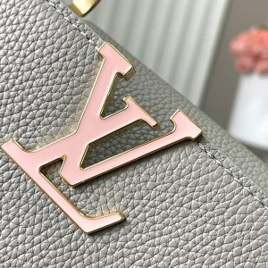 Louis Vuitton Capucines BB Replica Bags Womens Gray Size 27x18x9cm (2)