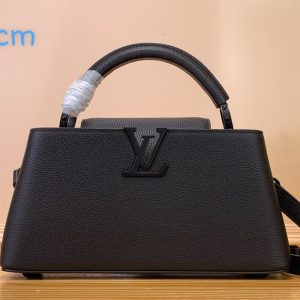 Louis Vuitton LV Capucines Womens Replica Bags Black Size 29cm (2)