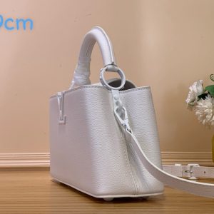 Louis Vuitton LV Capucines Womens White Replica Bags Size 29cm (2)
