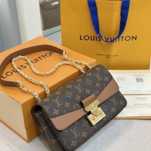 Louis Vuitton LV Marceau Monogram Womens Lock Gold Replica Bags Size 24.5x16x6 (2)