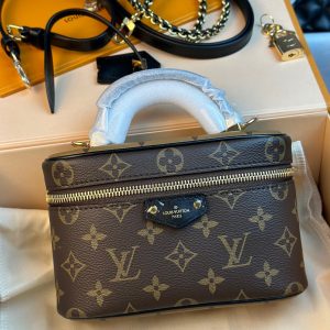 Louis Vuitton LV Nanity Chain Pouch Monogram Replica Bags Size 19x11.5x6 (2)