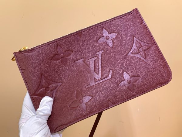 Louis Vuitton LV Never Full Womens Plum Red Replica Bags Lock Gold Size 32x29x17cm (2)