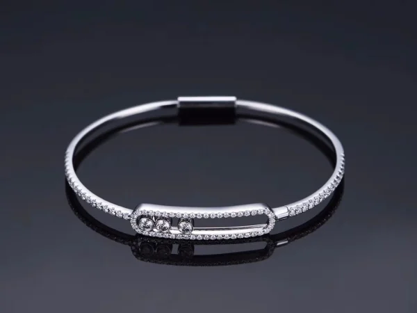 Messika Move Pave Custom Diamond White Gold 18K Bracelet (2)