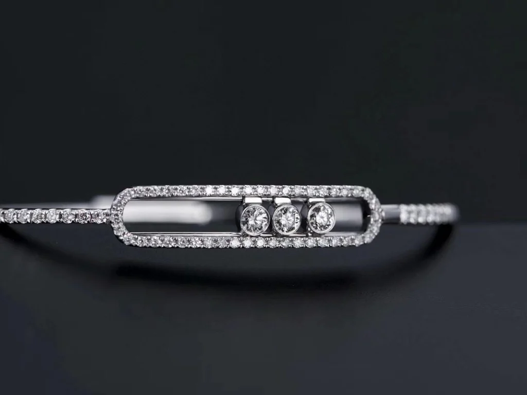 Messika Move Pave Custom Diamond White Gold 18K Bracelet (2)