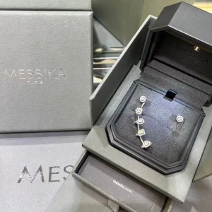 Messika Women Earrings Diamond 18K White Gold Custom (2)