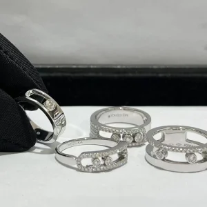 Messika Women Rings Custom 18K White Gold Diamond (2)