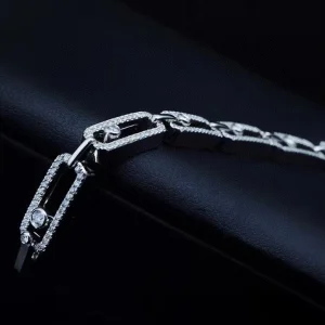 Messika Womens Bracelet Diamond 18K White Gold Custom (2)