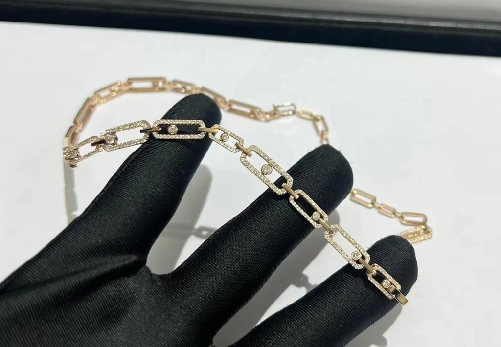 Messika Womens Custom Diamond 18K Rose Gold Necklace (2)