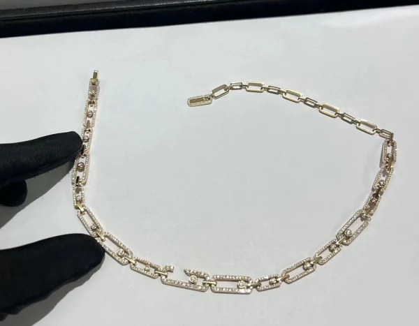 Messika Womens Custom Diamond 18K Rose Gold Necklace (2)