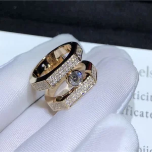 Messika Womens Rings 18K Rose Gold Diamond Custom (2)