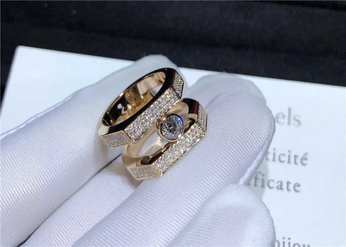 Messika Womens Rings 18K Rose Gold Diamond Custom (2)