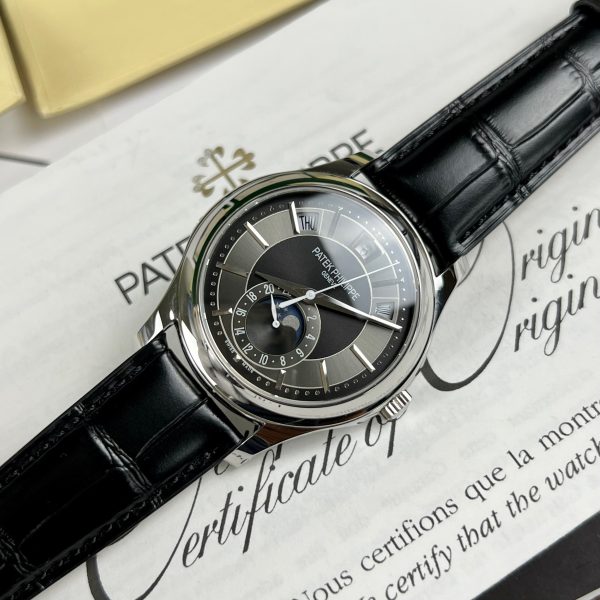 Patek Philippe Complications 5205G Gray Dial Best Replica Watch 40mm (9)