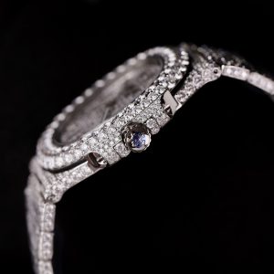 Patek Philippe Iced Out Customs Full Moissanite Diamonds Nautilus 5719 Best Quality 40mm (1)